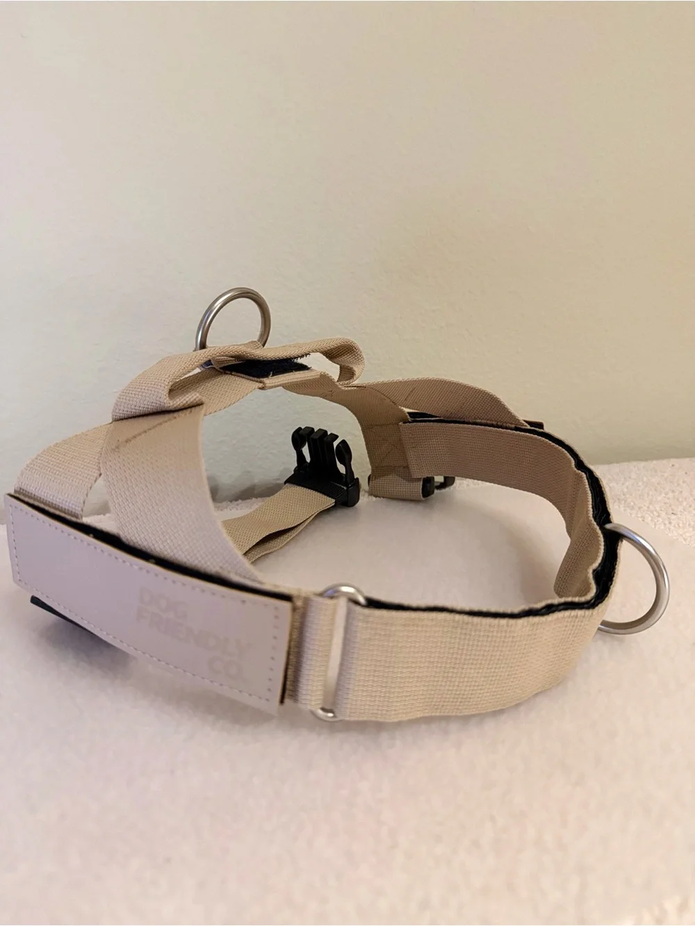 Beige Adjustable Dog Harness
